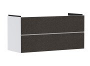 Тумба під раковину підвісна Hansgrohe Xevolos E 118х47,5 см матовий білий/текстиль темно-сірий 54184660