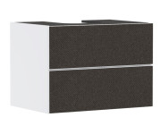 Тумба под раковину подвесная Hansgrohe Xevolos E 78х55,5 см матовый белый/текстиль темно-серый 54187660