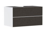 Тумба під раковину підвісна Hansgrohe Xevolos E 98х55,5 см матовий білий/текстиль темно-сірий 54190660
