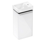 Тумба Hansgrohe Xelu Q с раковиной 36х26,5 см петли справа МДФ белый глянцевый 54365000