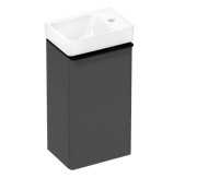 Тумба Hansgrohe Xelu Q с раковиной 36х26,5 см петли справа МДФ матовый серый 54366670