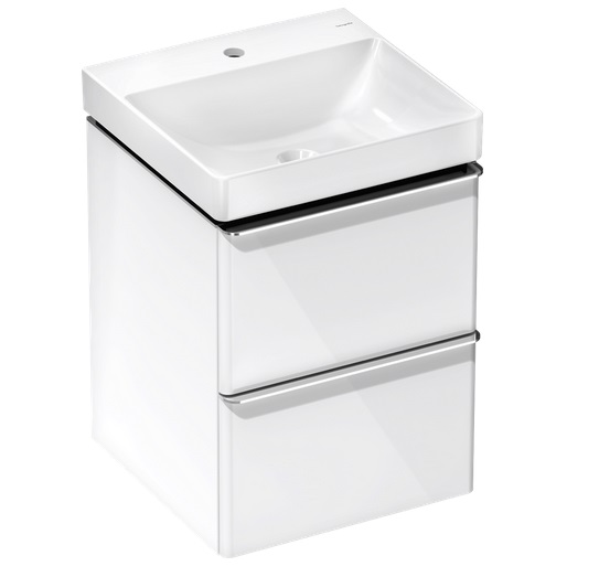 Тумба Hansgrohe Xelu Q с раковиной 50х48 см МДФ белый глянцевый 54368000