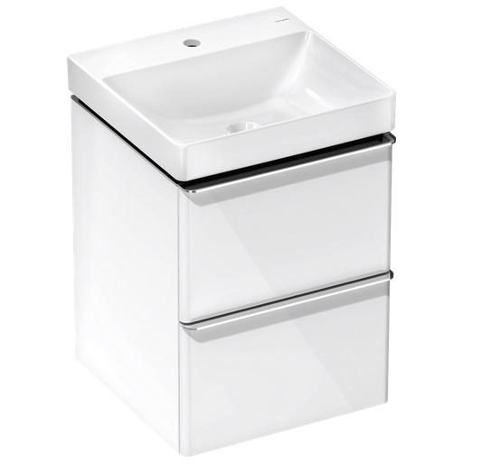 Тумба Hansgrohe Xelu Q із раковиною 50х48 см МДФ білий глянсовий 54368000