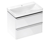 Тумба Hansgrohe Xelu Q с раковиной 80х48 см МДФ белый глянцевый 54374000