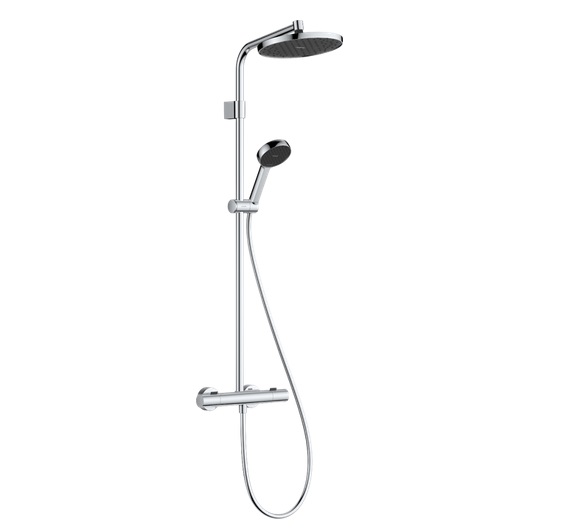 Душова система Hansgrohe Activera S 240 1jet EcoSmart+ з термостатом Ecostat Fine Varia хром 28083000