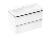 Тумба Hansgrohe Xelu Q із раковиною 100х48 см МДФ білий глянсовий 54383000