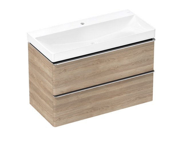 Тумба Hansgrohe Xelu Q із раковиною 100х48 см МДФ натуральний дуб 54385000