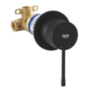 Змішувач для душу вбудований Grohe Essence одноважільний фантомний чорний 29197KF0