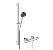 Термостат для душу Hansgrohe Ecostat Fine з душовим гарнітуром Activera Select S хром 28876000