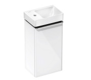 Тумба Hansgrohe Xelu Q с раковиной 36х26,5 см петли слева МДФ белый глянцевый 54362000