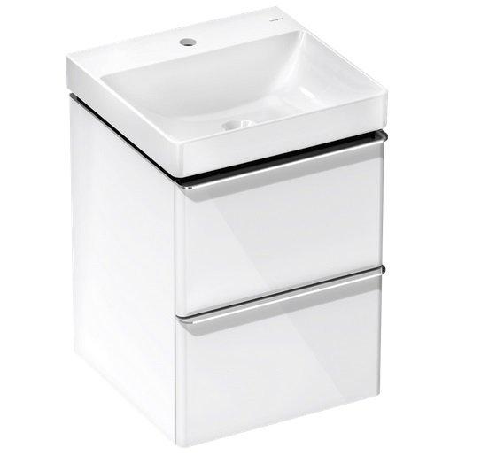 Тумба Hansgrohe Xelu Q із раковиною 50х48 см МДФ білий глянсовий 54368000