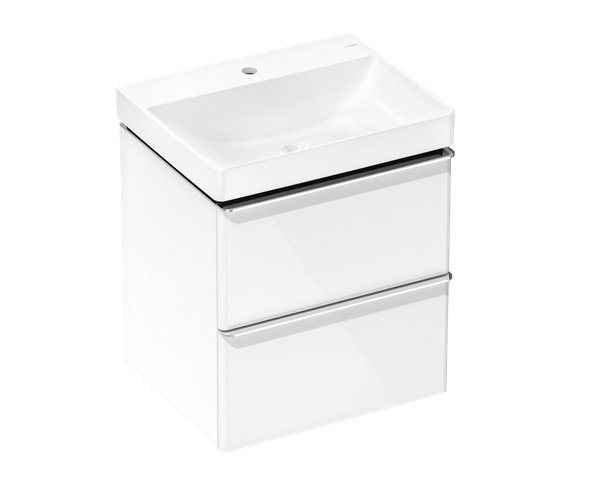 Тумба Hansgrohe Xelu Q із раковиною 60х48 см МДФ білий глянсовий 54371000