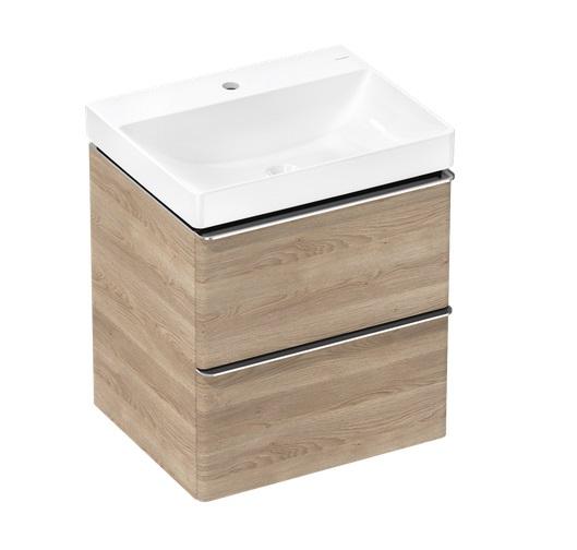 Тумба Hansgrohe Xelu Q із раковиною 60х48 см МДФ натуральний дуб 54373000