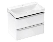 Тумба Hansgrohe Xelu Q із раковиною 80х48 см МДФ білий глянсовий 54374000