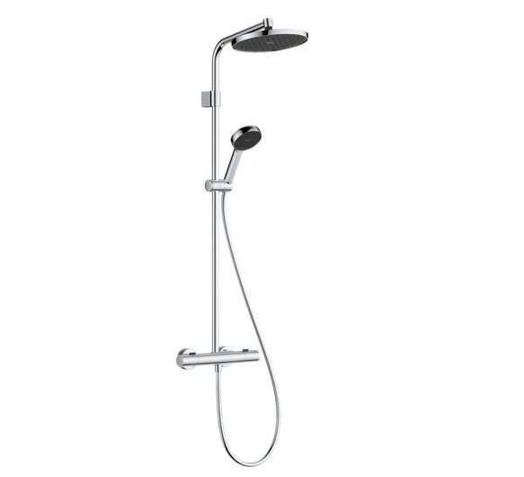 Душевая система Hansgrohe Activera S 240 1jet EcoSmart+ с термостатом Ecostat Fine Varia хром 28083000