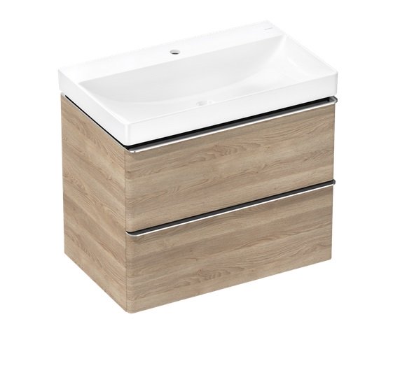 Тумба Hansgrohe Xelu Q із раковиною 80х48 см МДФ натуральний дуб 54376000