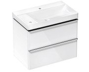 Тумба Hansgrohe Xelu Q з раковиною 80х48 см полиця зліва МДФ білий глянсовий 54377000