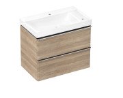 Тумба Hansgrohe Xelu Q із раковиною 80х48 см полиця праворуч МДФ натуральний дуб 54382000