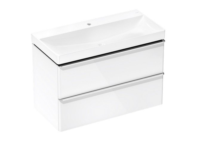 Тумба Hansgrohe Xelu Q із раковиною 100х48 см МДФ білий глянсовий 54383000