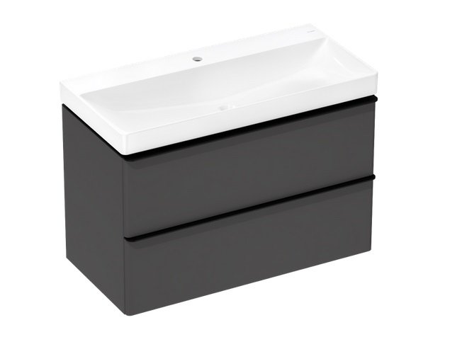 Тумба Hansgrohe Xelu Q із раковиною 100х48 см МДФ матовий сірий 54384670