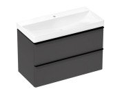 Тумба Hansgrohe Xelu Q із раковиною 100х48 см МДФ матовий сірий 54384670