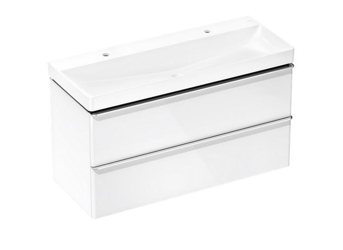 Тумба Hansgrohe Xelu Q із раковиною 120х48 см МДФ білий глянсовий 54386000