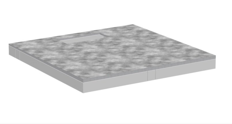 Душевой элемент Hansgrohe RainDrain Board 100х100 см для облицовки плиткой 56256000