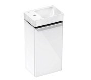 Тумба Hansgrohe Xelu Q с раковиной 36х26,5 см петли слева МДФ белый глянцевый 54362000