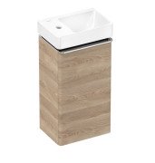 Тумба Hansgrohe Xelu Q із раковиною 36х26,5 см петлі зліва МДФ натуральний дуб 54364000