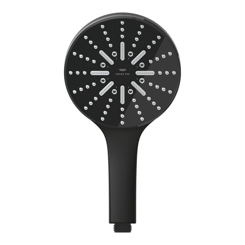 Душевая лейка Grohe Rainshower Aqua 130 мм 3-режимная фантомный черный 101676KF00