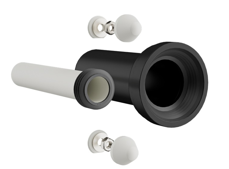 Универсальный комплект для подключения подвесного унитаза Hansgrohe полипропилен 60330000