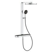 Душевая стойка Grohe Rainshower Aqua Pure с термостатом черный/хром 100964KI00