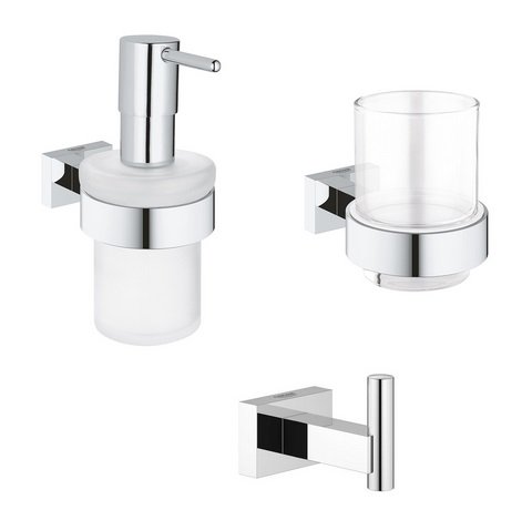 Набір аксесуарів для ванної кімнати Grohe Essentials Cube хром BF40511EC