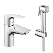 Змішувач для раковини Grohe BauEdge з гігієнічним душем хром 23757001