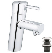 Змішувач для раковини Grohe Concetto S-Size з натискним донним клапаном хром 23931001