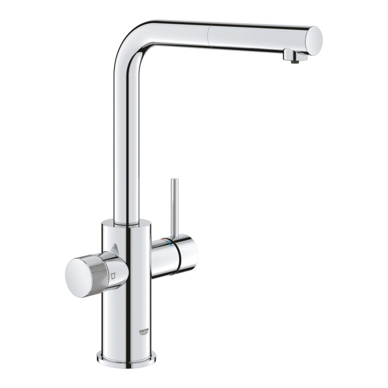 Смеситель для кухни Grohe Blue Pure Minta под фильтр с выдвижной лейкой хром 30601000