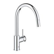 Змішувач для кухні Grohe BauClassic з висувною лійкою хром 30573000