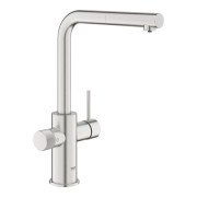 Смеситель для кухни Grohe Blue Pure Minta под фильтр с выдвижной лейкой суперсталь 30601DC0