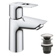 Смеситель для раковины Grohe BauLoop S-Size с нажимным донным клапаном хром 23878001