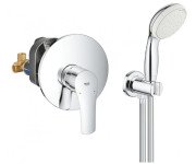 Смеситель для душа скрытого монтажа Grohe Eurosmart с душевым гарнитуром хром UA33556002