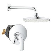 Душова система прихованого монтажу Grohe Eurosmart з верхнім душем New Tempesta Cosmopolitan 200 хром UA33556003