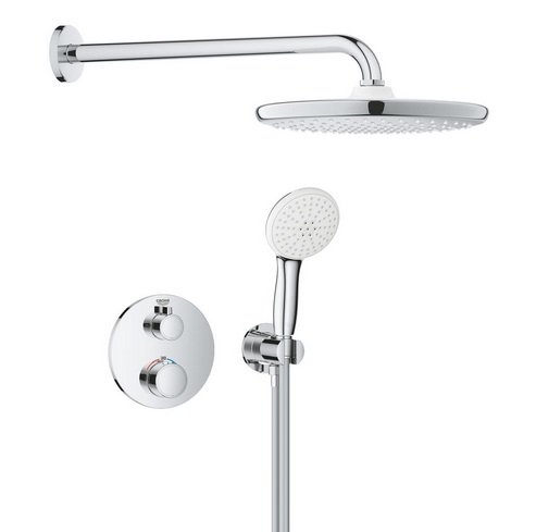 Душевая система скрытого монтажа Grohe Grohtherm с верхним душем Tempesta 250 хром 1039960000