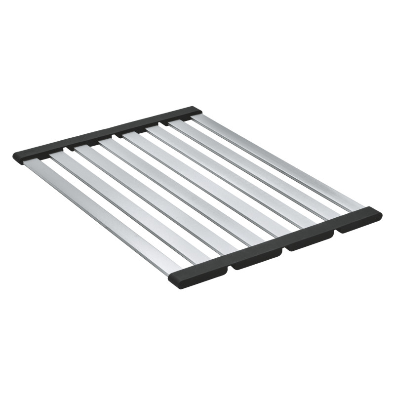 Складна велика полиця-решітка для посуду Grohe L-розмір 348х490 мм нержавіюча сталь 40854SD0