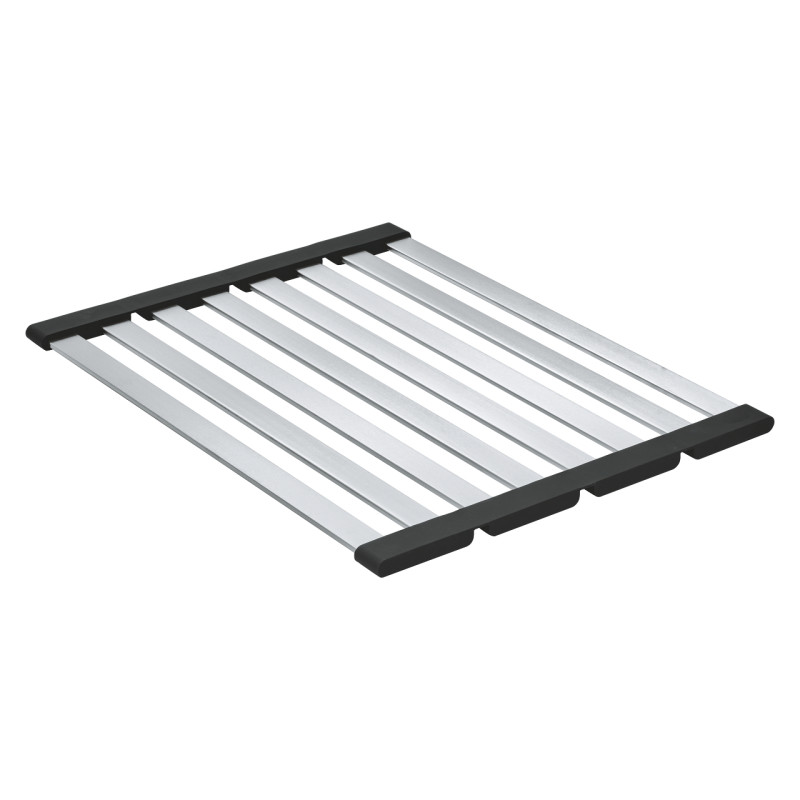 Складна велика полиця-решітка для посуду Grohe L-розмір 348х450 мм нержавіюча сталь 40856SD0