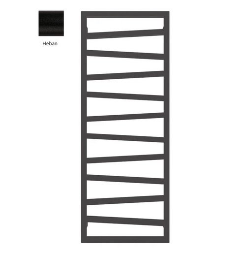 Полотенцесушитель водяной Terma Zigzag 131х50 см SX Heban черный WGZIG131050KIHESX