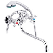 Змішувач для ванної кімнати Kroner KRM Rhein-C071 з душовим гарнітуром хром CV017353