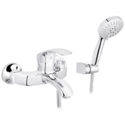 Змішувач для ванної кімнати Kroner KRP Konstante-C060 з душовим гарнітуром хром CV023589