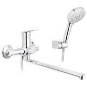 Смеситель для ванной Kroner KRP Brocken-C070 с душевым гарнитуром хром CV023598