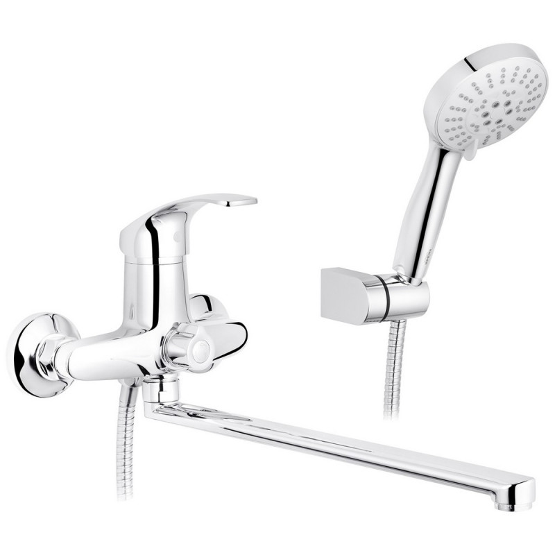 Смеситель для ванной Kroner KRP Konstante-C071 с душевым гарнитуром хром CV023592