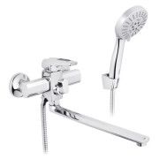 Змішувач для ванної кімнати Kroner KRM Kante-C070 з душовим гарнітуром хром CV023580